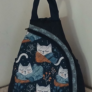 Cicás hátitáska, Táska & Tok, Hátizsák, Hátizsák, Patchwork, foltvarrás, Varrás, MESKA