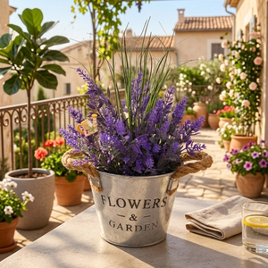 Provence-i hangulat � Levendulás asztaldísz az otthonodba(20cm magas), Otthon & Életmód, Virágdekoráció, Virágdíszek, Virágdísz kaspóban, Virágkötés, MESKA