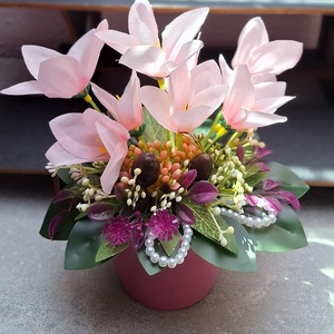 Frézia � Kézműves asztali dísz (15 cm magas) - Meska.hu