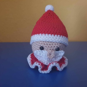 Télapó horgolt figura - Meska.hu
