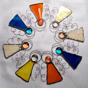 Tiffany angyal, karácsonyfadísz szett -  - Meska.hu