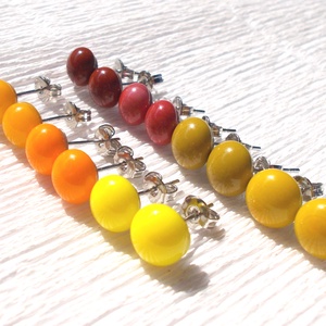 Kék árnyalatok fülbevaló csomag. - ékszer - fülbevaló - pötty fülbevaló - Meska.hu