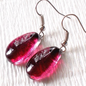 NEMESACÉL!  Smaragd cseppek  fülbevaló, ajándék nőknek, lányoknak, ballagásra, névnapra, születésnapra. - ékszer - fülbevaló - lógó fülbevaló - Meska.hu