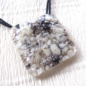 Kavics mintás üvegékszer szett, ajándék névnapra, születésnapra. - ékszer - ékszerszett - Meska.hu