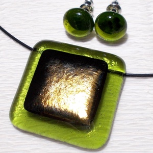 Bronzos olíva ékszerszett, ajándék nőknek névnapra, születésnapra. - Meska.hu