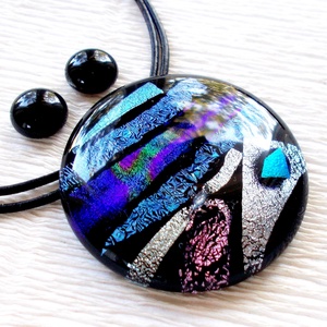 Dichroic kompozíció ékszerszett , ajándék  nőknek, névnapra, születésnapra. -  - Meska.hu