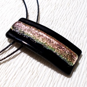 Lazacos rózsaszín dichroic  ékszerszett, ajándék farsangra, névnapra, születésnapra. - ékszer - ékszerszett - Meska.hu