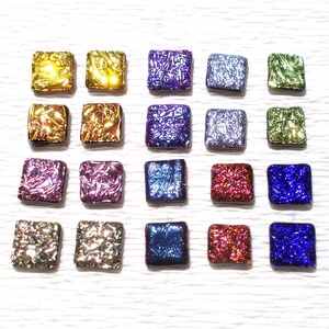 Bíborfény dichroic stiftes  fülbevaló, ajándék  névnapra, születésnapra. - ékszer - fülbevaló - Meska.hu