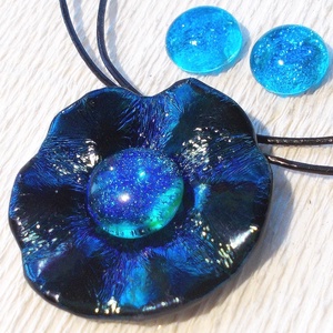 Kék rózsa ékszerszett , ajándék Valentin napra, névnapra születésnapra. - Meska.hu