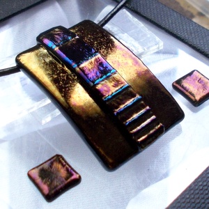 Bronz szivárvány ékszerszett, ajándék nőknek névnapra, születésnapra. - ékszer - ékszerszett - Meska.hu