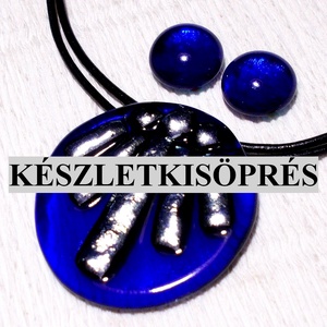 Ezüstös karibi kék üvegékszer szett, ajándék óvónéniknek, tanító néniknek pedagógus napra. - ékszer - ékszerszett - Meska.hu