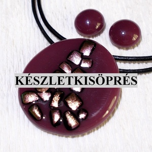 Lila dichroic mintával ékszerszett, ajándék névnapra, születésnapra. -  - Meska.hu