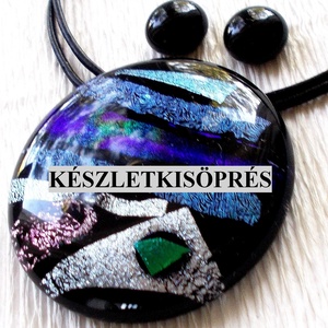 Dichroic kompozíció ékszerszett , ajándék  nőknek, névnapra, születésnapra. -  - Meska.hu