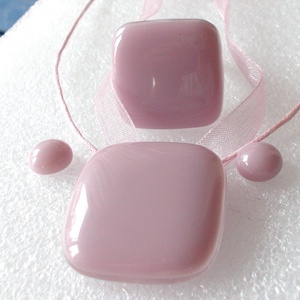 AKCIÓ! Hamvas füstös rózsaszín, ékszerszett , ajándék lányoknak, névnapra, születésnapra. - ékszer - ékszerszett - Meska.hu