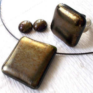 AKCIÓ! Bronzos  metál ékszerszett , ajándék névnapra születésnapra. - ékszer - ékszerszett - Meska.hu