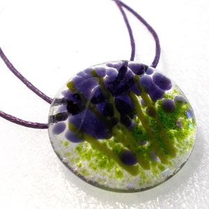 NEMESACÉL! Levendulás ékszer nyaklánc. - ékszer - nyaklánc - medálos nyaklánc - Meska.hu