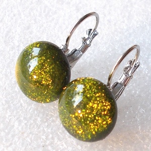 Arany moha aventurin fülbevaló  , ajándék  ballagásra, névnapra, születésnapra. - ékszer - fülbevaló - lógó fülbevaló - Meska.hu