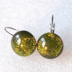 Arany moha aventurin fülbevaló  , ajándék  ballagásra, névnapra, születésnapra. - ékszer - fülbevaló - lógó fülbevaló - Meska.hu