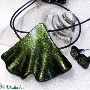 Zöld-arany  aventurin fülbevaló  , ajándék  ballagásra, névnapra, születésnapra. - ékszer - fülbevaló - pötty fülbevaló - Meska.hu