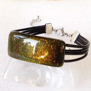 Arany moha aventurin karkötő, ajándék  ballagásra, névnapra, születésnapra., Ékszer, Karkötő, Karkötő medállal, Ékszerkészítés, Üvegművészet, MESKA