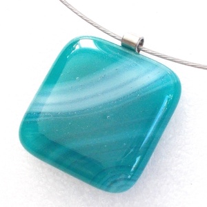 Csillámos hullámok üvegékszer. - Meska.hu