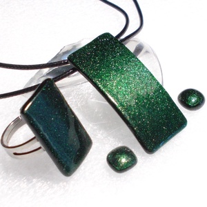 AKCIÓ!  Aventurinfény  elegáns gyűrű  , ajándék karácsonyra, névnapra, születésnapra. - ékszer - ékszerszett - Meska.hu