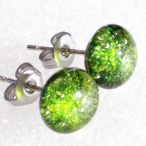 ORVOSI FÉM!  Arany moha aventurin fülbevaló, ajándék  ballagásra, névnapra, születésnapra., Ékszer, Fülbevaló, Pötty fülbevaló, Ékszerkészítés, Üvegművészet, MESKA