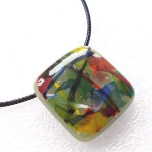 Színes ősz nyaklánc, ajándék mikulás csomagban. - ékszer - ékszerszett - Meska.hu