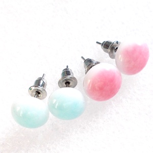 Nemesacél selyem fényű színes fülbevaló csomag, ajándék nőknek, lányoknak., Ékszer, Fülbevaló, Pötty fülbevaló, Ékszerkészítés, Üvegművészet, MESKA