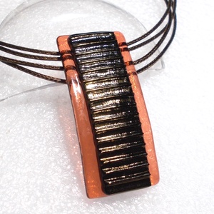 Bronzos-korall nyaklánc, ajándék napra, névnapra születésnapra. - ékszer - nyaklánc - medálos nyaklánc - Meska.hu