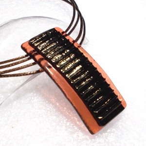 Bronzos-korall nyaklánc, ajándék napra, névnapra születésnapra. - ékszer - nyaklánc - medálos nyaklánc - Meska.hu