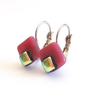 NEMESACÁL! Aranyló narancs fülbevaló  ajándék nőknek, lányoknak, ballagásra, névnapra, születésnapra. - ékszer - fülbevaló - lógó fülbevaló - Meska.hu