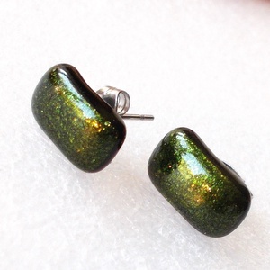 Orvosi fém! Aventurin trendi stiftes  fülbevaló, ajándék  névnapra, születésnapra. - ékszer - fülbevaló - pötty fülbevaló - Meska.hu