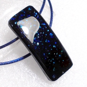 Csillagos égbolt üvegékszer gyűrű. - ékszer - ékszerszett - Meska.hu