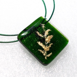 AKCIÓ! Arany fenyő üvegékszer , ajándék nőknek névnapra, születésnapra karácsonyra. - ékszer - ékszerszett - Meska.hu