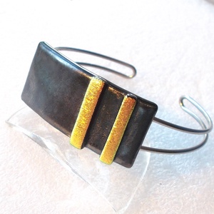 NEMESACÉL! Szürke-arany karkötő. - ékszer - karkötő - karkötő medállal - Meska.hu