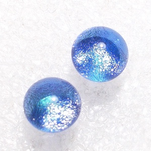Ezüstös levendula, dichroic  fülbevaló, ajándék névnapra, születésnapra. - ékszer - fülbevaló - lógó fülbevaló - Meska.hu