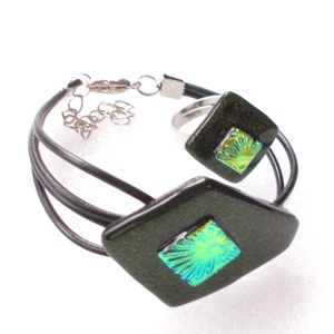  Akció! Arany-aventurin ragyogás, karkötő és gyűrű szett. - Meska.hu