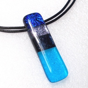 NEMESACÉL! Dichroic fények  nyaklánc, ajándék nőknek, lányoknak, ballagásra, névnapra, születésnapra., Ékszer, Ékszerszett, Ékszerkészítés, Üvegművészet, Meska
