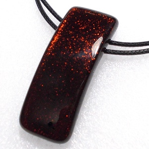 Mélyvörös dichroic nyaklánc, ajándék Valentin napra, névnapra, születésnapra., Ékszer, Ékszerszett, Ékszerkészítés, Üvegművészet, Meska