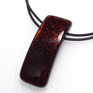 Mélyvörös dichroic nyaklánc, ajándék Valentin napra, névnapra, születésnapra. - ékszer - ékszerszett - Meska.hu