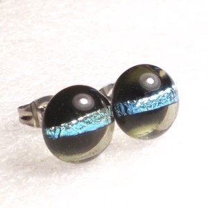 NEMESACÉL! Szürke-ezüstkék  stiftes fülbevaló , ajándék nőknek névnapra, születésnapra.  - ékszer - fülbevaló - lógó fülbevaló - Meska.hu