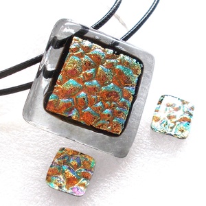 Szürkében naplemente ékszerszett, ajándék pedagógus napra, születésnapra, névnapra.  - Meska.hu