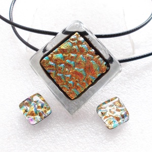 Szürkében naplemente ékszerszett, ajándék pedagógus napra, születésnapra, névnapra.  - ékszer - ékszerszett - Meska.hu