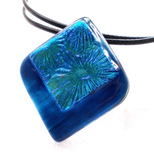 AKCIÓ!  Csillagok kékben, dichroic  nyaklánc. - ékszer - ékszerszett - Meska.hu