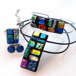 NEMESACÉL!   Színes mozaik karkötő, születésnapra, névnapra.  - ékszer - karkötő - karkötő medállal - Meska.hu