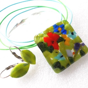 NEMESACÉL! Virágos rét ékszerszett. - ékszer - ékszerszett - Meska.hu