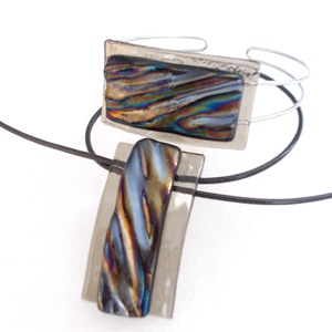 NEMESACÉL!  Bronzos metál fények nyaklánc és karkötő ajándék névnapra születésnapra. - ékszer - ékszerszett - Meska.hu