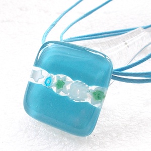 AKCIÓ! Türkizkék csipkemintával ékszerszett, nyaklánc és fülbevaló, ajándék  ballagásra, névnapra, születésnapra. - ékszer - ékszerszett - Meska.hu