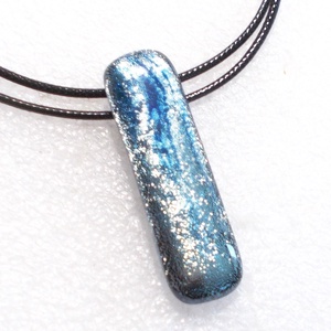 NEMESACÉL!  Ezüstkék dichroic nyaklánc. - ékszer - ékszerszett - Meska.hu